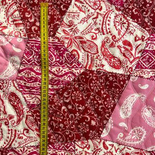 Material textil matlasat STEPPED Patchwork fuchsia