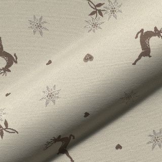 Țesătură decorativă jacquard DOUBLE FACE Landhaus Mixed Icon taupe