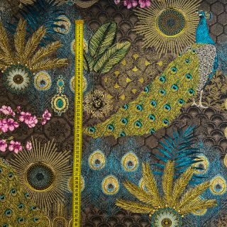 Țesătură decorativă jacquard Peacock Extravagant