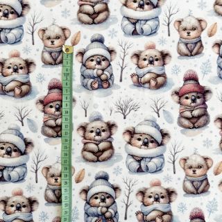 Tricot Snow animals design B digital print