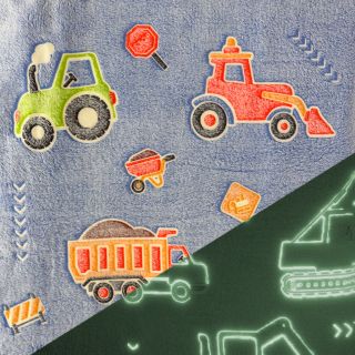 Wellness Fleece Glow in the dark Vehicles and more design C