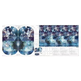 Jerse trening Ice Crystals PANEL SET FOR ADULTS digital print