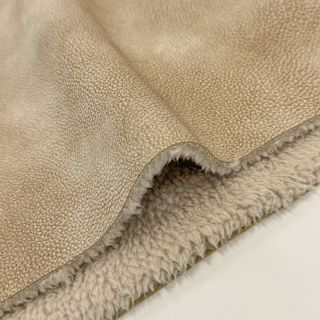 Piele sintetică pentru îmbrăcăminte Bounded Cantara light brown