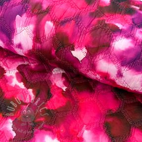 Material textil matlasat Aquarel nature gradini pink