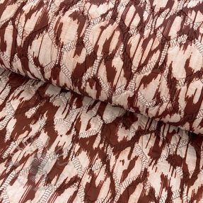 Material textil matlasat Blurry Ikat brown