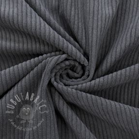 Catifea raiată 6W COTTON TOUCH dark grey