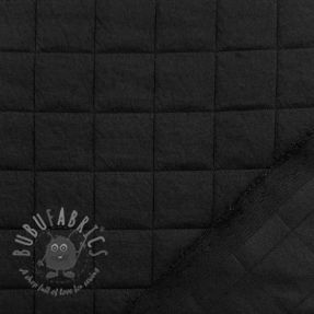 Material textil matlasat Square jacquard black