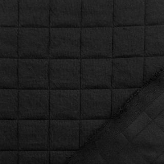 Material textil matlasat Square jacquard black