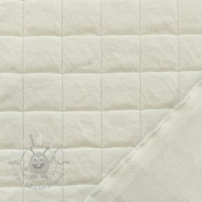 Material textil matlasat Square jacquard off white