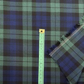 Tartan check black/blue/green