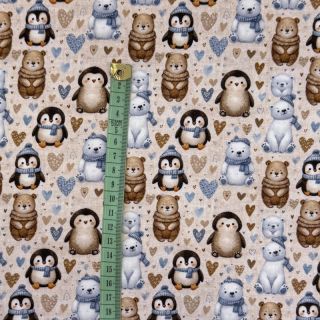 Tricot Pingu and friends design A digital print