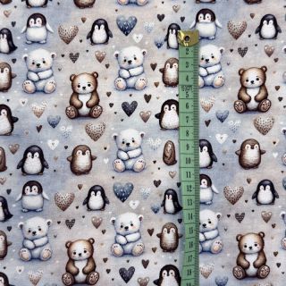 Tricot Pingu and friends design B digital print