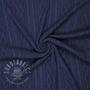 Țesătura tricotata Jacquard CHAIN navy