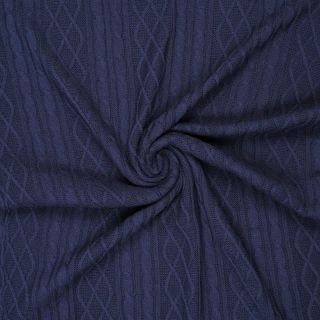 Țesătura tricotata Jacquard CHAIN navy