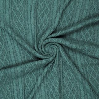 Țesătura tricotata Jacquard CHAIN ocean green