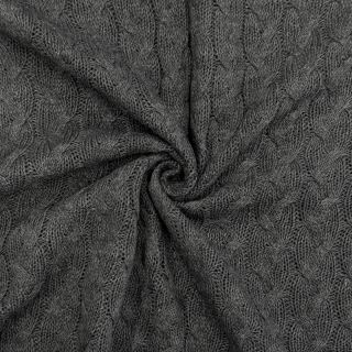 Țesătura tricotata Jacquard CABLE dark grey