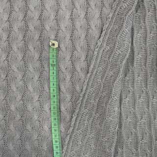 Țesătura tricotata Jacquard CABLE light grey