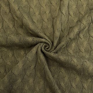 Țesătura tricotata Jacquard CABLE camo green