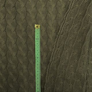 Țesătura tricotata Jacquard CABLE camo green