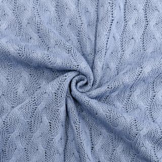 Țesătura tricotata Jacquard CABLE blue