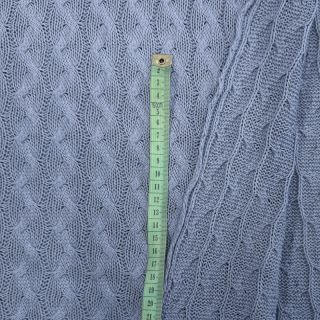 Țesătura tricotata Jacquard CABLE blue