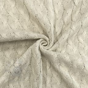 Țesătura tricotata Jacquard CABLE ecru