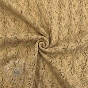 Țesătura tricotata Jacquard CABLE light brown