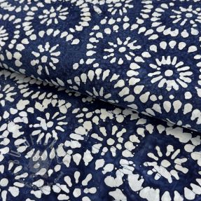 Țesătură din bumbac BATIK NEW INDIGO design B