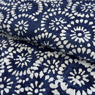 Țesătură din bumbac BATIK NEW INDIGO design B