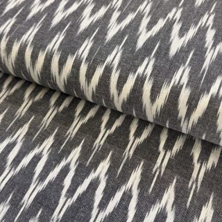 Țesătură din bumbac IKAT grey design A