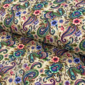 Tricot Paisley woody design B digital print