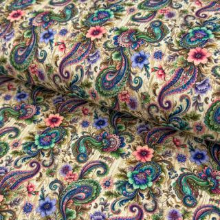 Tricot Paisley woody design B digital print