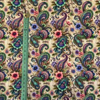 Tricot Paisley woody design B digital print