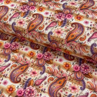 Tricot Paisley woody design A digital print