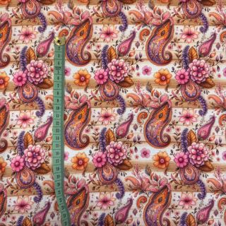 Tricot Paisley woody design A digital print