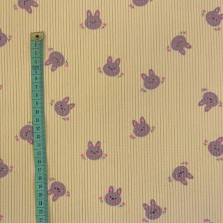 Catifea raiată STRETCH Small bunny design G