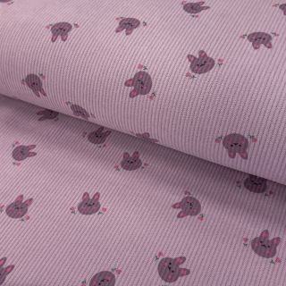 Catifea raiată STRETCH Small bunny design E