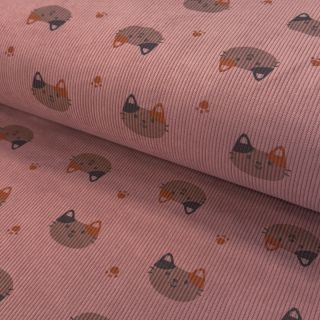 Catifea raiată STRETCH Cute animals design F