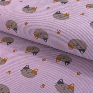 Catifea raiată STRETCH Cute animals design H