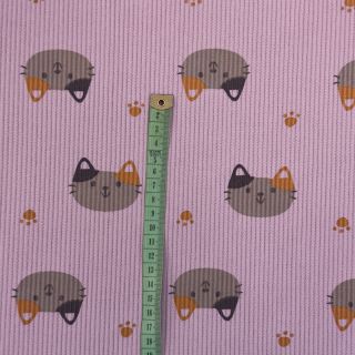 Catifea raiată STRETCH Cute animals design H