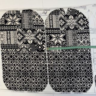 Jerse trening Winter knit PANEL SET FOR ADULTS digital print