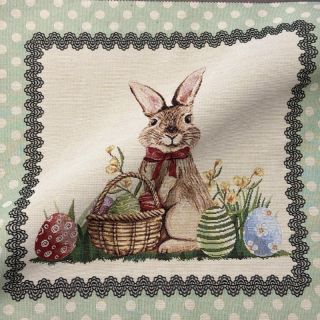 Țesătură decorativă GOBELIN PREMIUM Easter Bunny Eggs PANEL