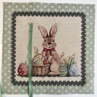 Țesătură decorativă GOBELIN PREMIUM Easter Bunny Eggs PANEL