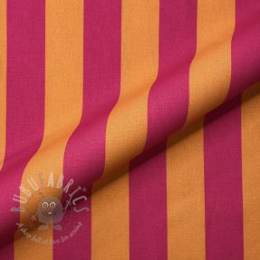 Țesătură decorativă premium Joyful Basic Stripe pink digital print