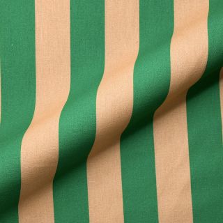 Țesătură decorativă premium Joyful Basic Stripe green digital print