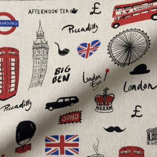 Țesătură decorativă Linenlook London Icon City