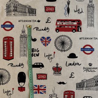 Țesătură decorativă Linenlook London Icon City