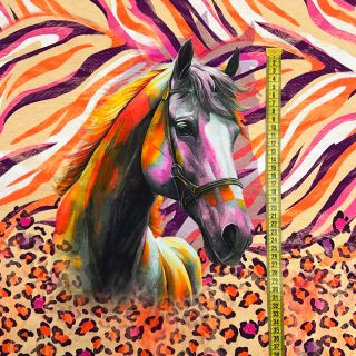 Tricot Fancy Horses PANEL digital print