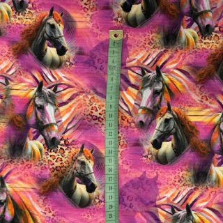 Tricot Fancy Horses digital print