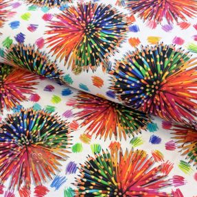 Tricot Pencil explosion circles digital print